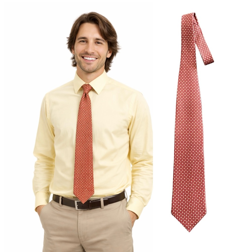 Old River Elegant Red Patterned Tie
🔥% bundle of 3, 5, 10, 15 or 20 ties